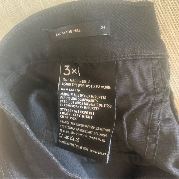 3x1 black cropped jeans - Picture 5 of 5